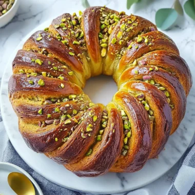 Honey Pistachio Babka Bread