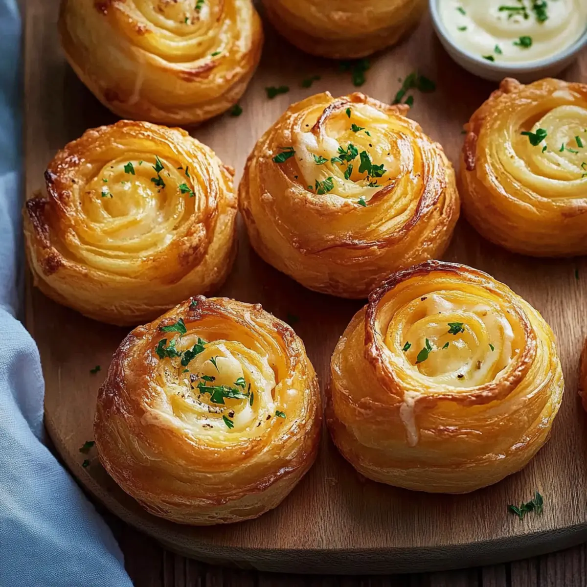 Irresistibly Cheesy Garlic Cruffins