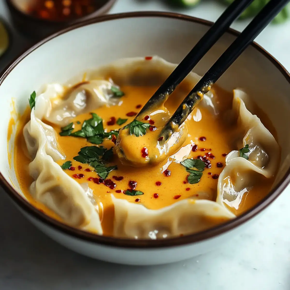 Easy Spicy Peanut Sauce for Dumplings