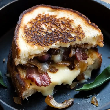 Fig, Bacon & Caramelized Onion Grilled Cheese