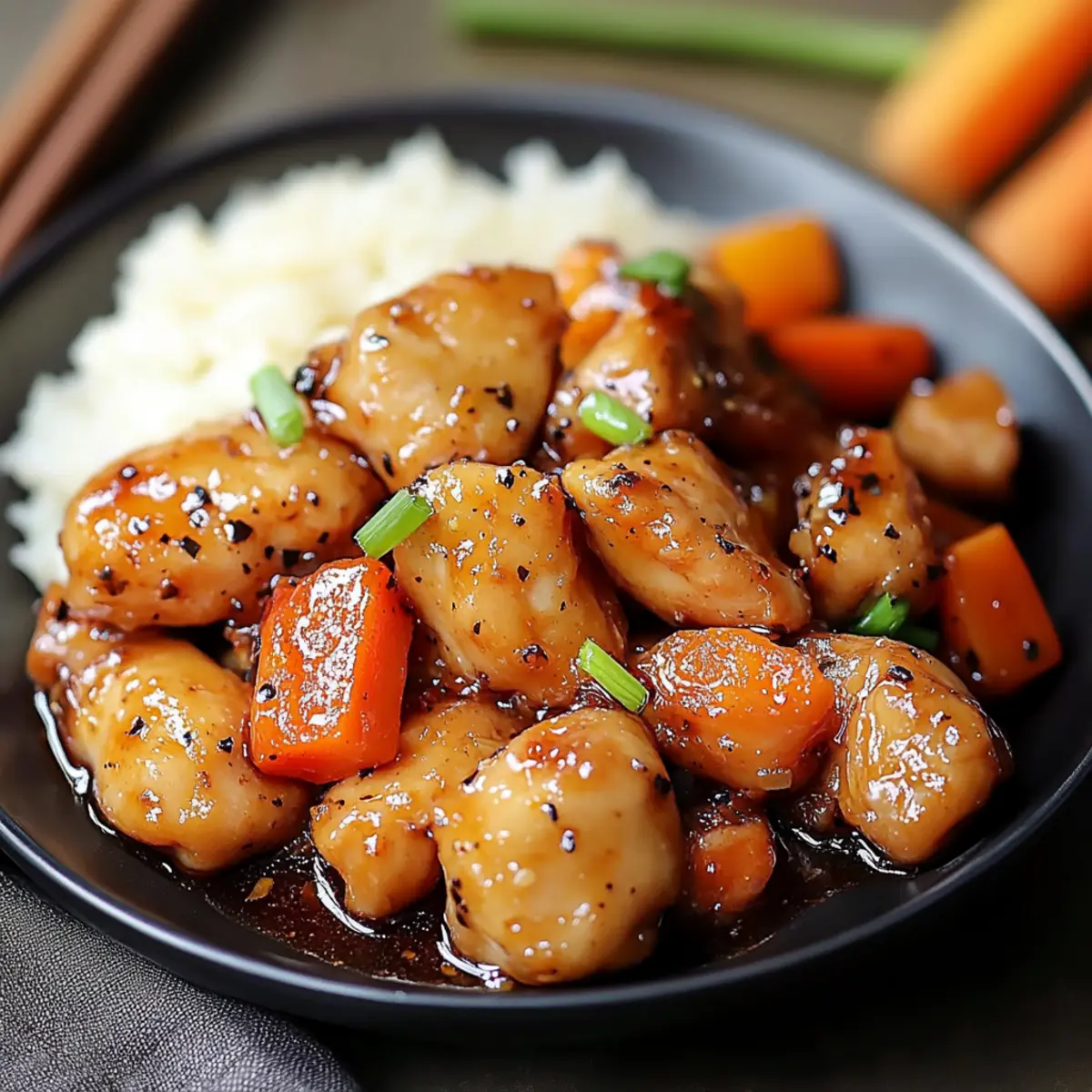 Hong Kong Style Chicken with Black Pepper Sauce
