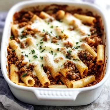 Vegan Baked Rigatoni with Lentil Meat Sauce