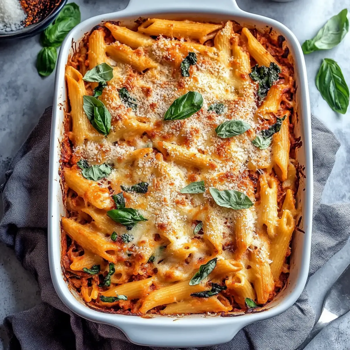 Cheesy Vegan Pasta Bake