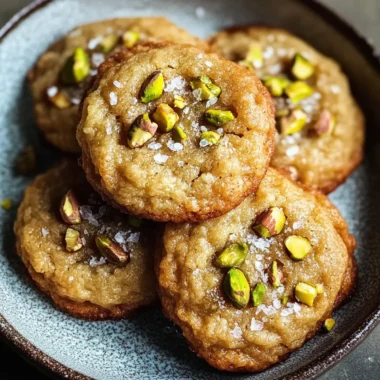 Salted Honey Pistachio Cookies