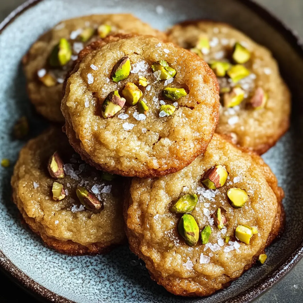 Salted Honey Pistachio Cookies