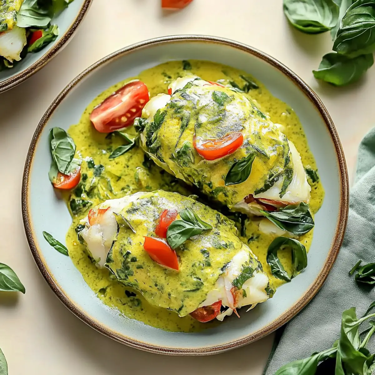 Green Curry Fish Parcels