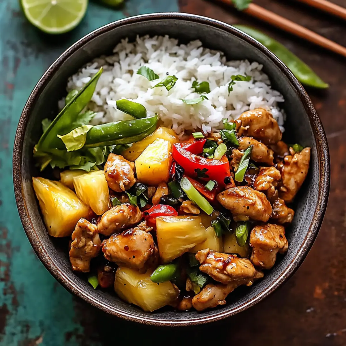 Ginger Pineapple Chicken Stir Fry