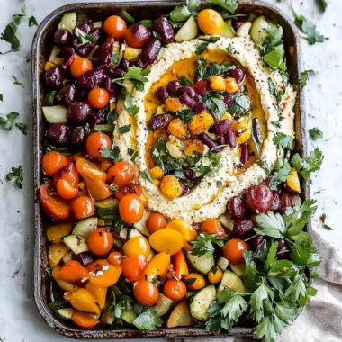 Roasted Vegetable Hummus Platter