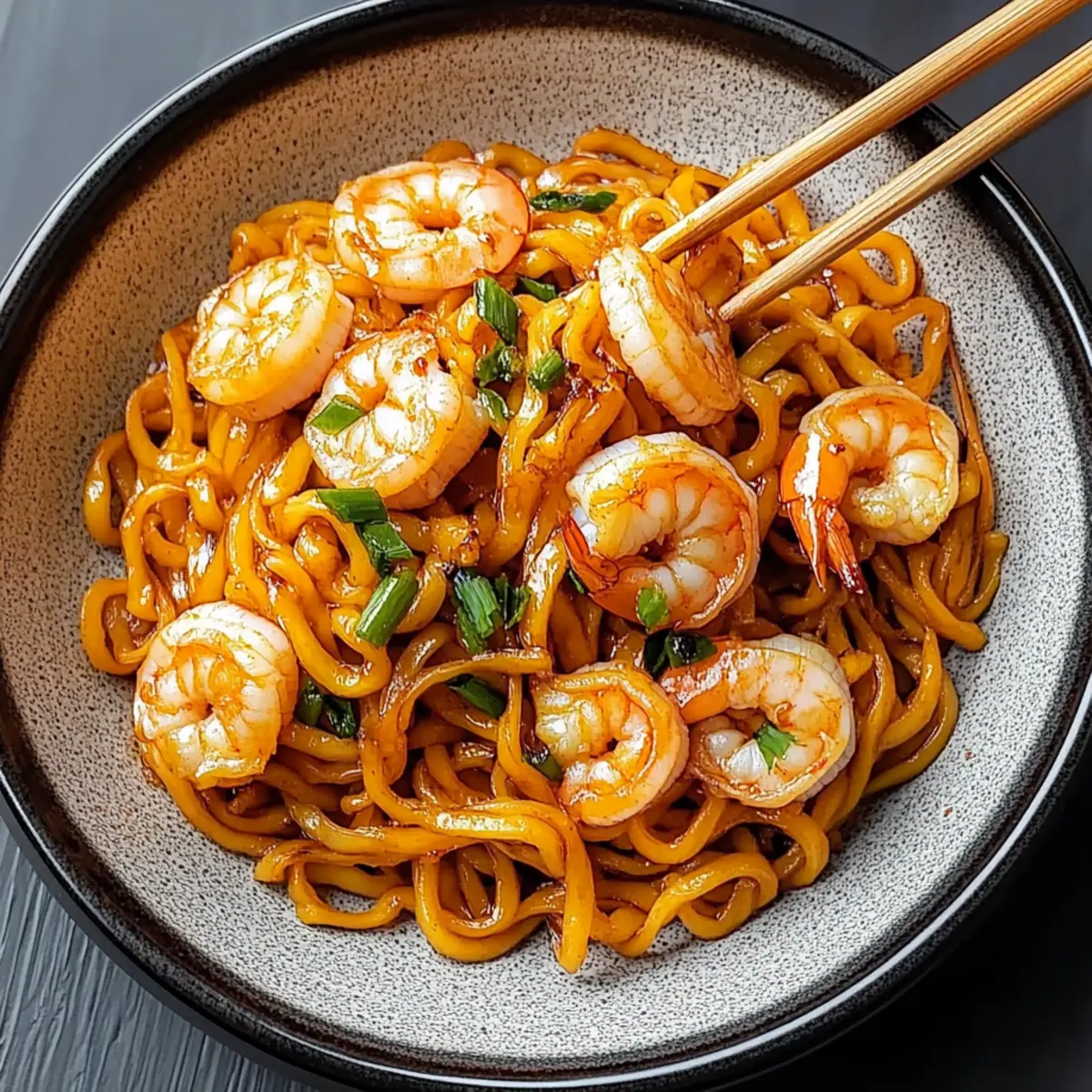 Garlic Prawn Udon