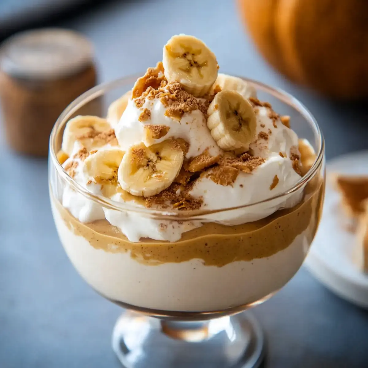 Pumpkin Gingerbread Banana Pudding