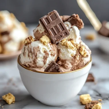 Creamy No-Churn S'More Ice Cream