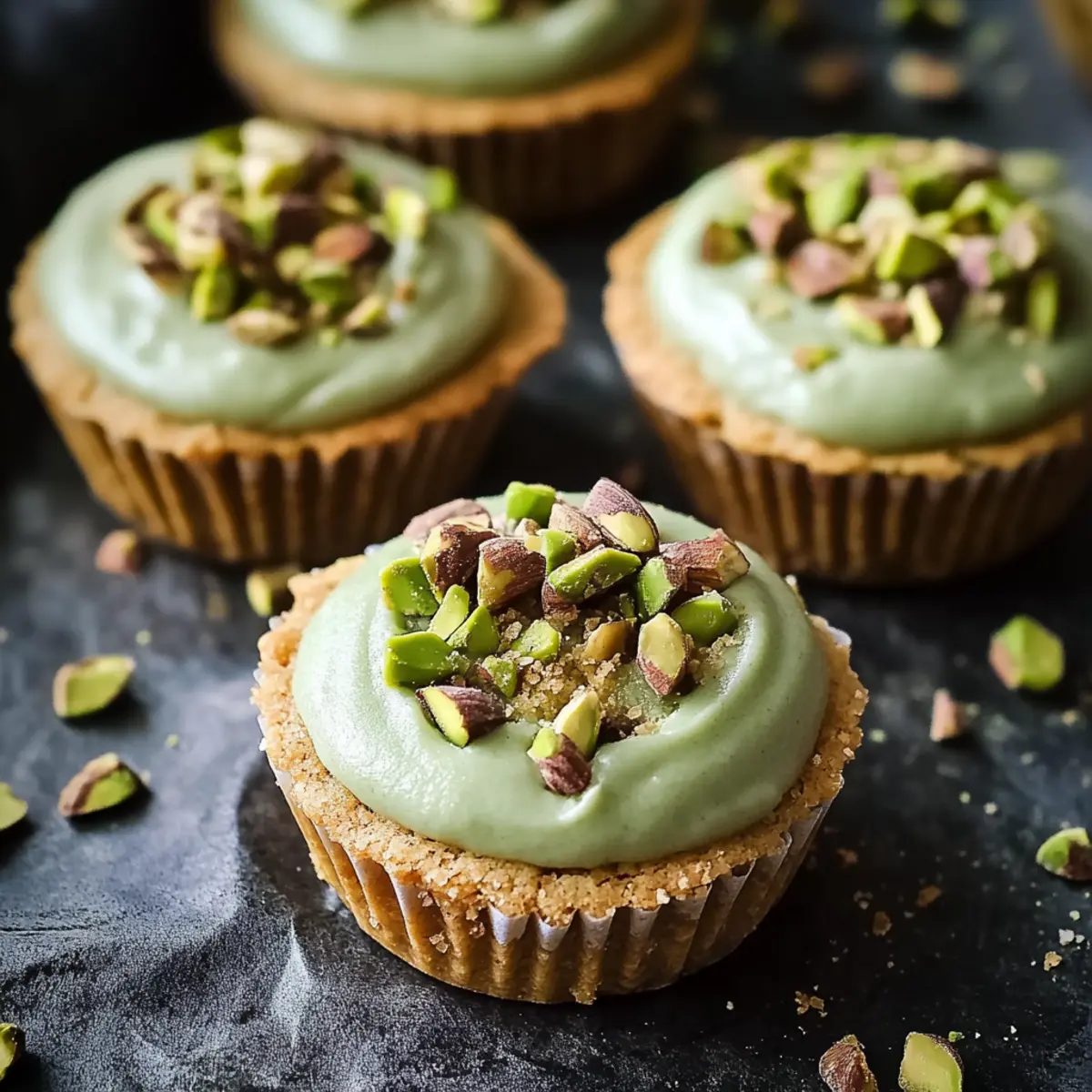 Pistachio Cookie Cups