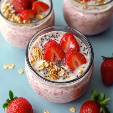 Strawberry Protein Overnight Oats