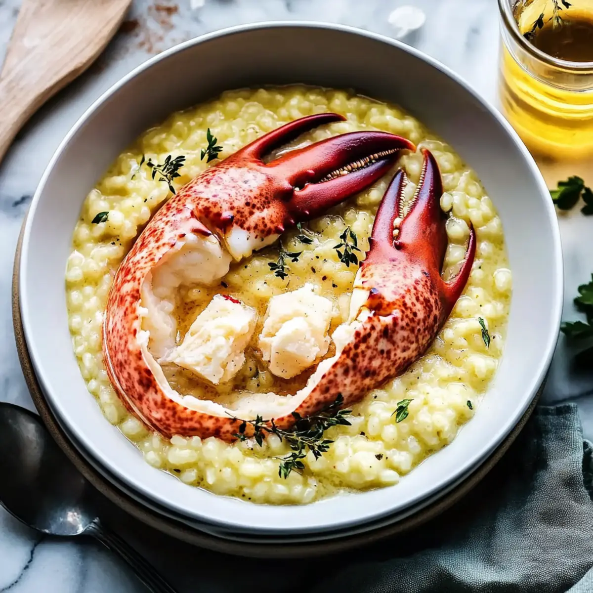 Butter Poached Lobster Risotto