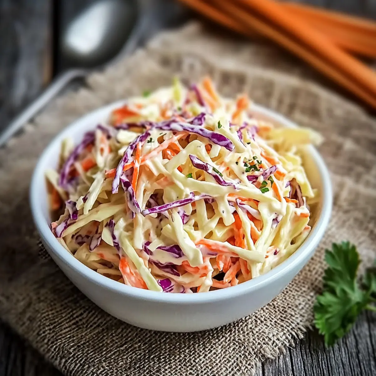 Creamy Vegan Coleslaw