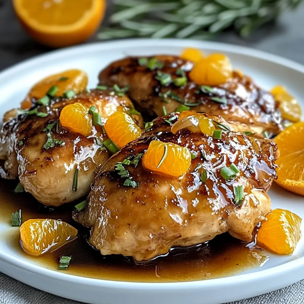 Savory Orange Balsamic Glazed Chicken