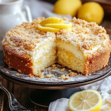 Zesty Lemon Cream Cheese Coffee Cake