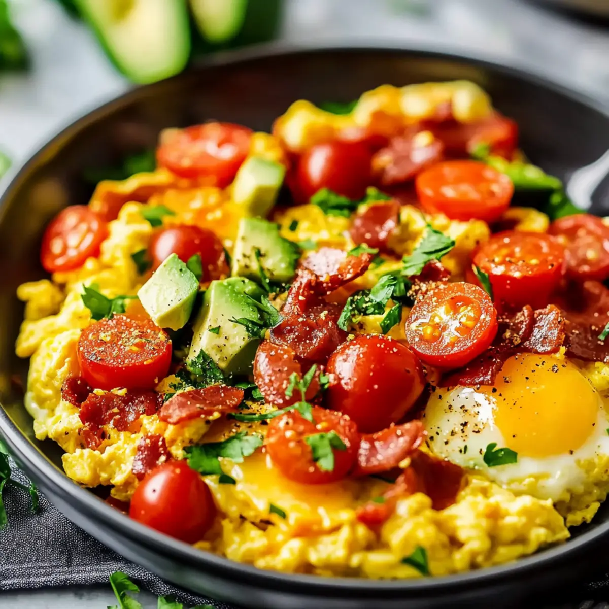 California Breakfast Egg Scramble