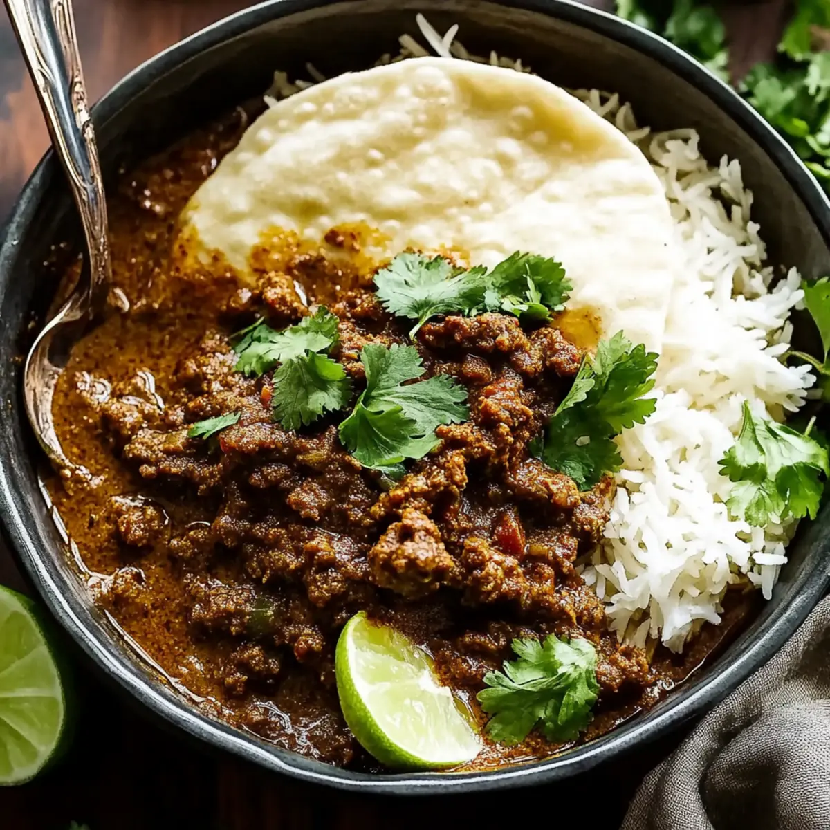Savory Qeema Indian Curried Beef