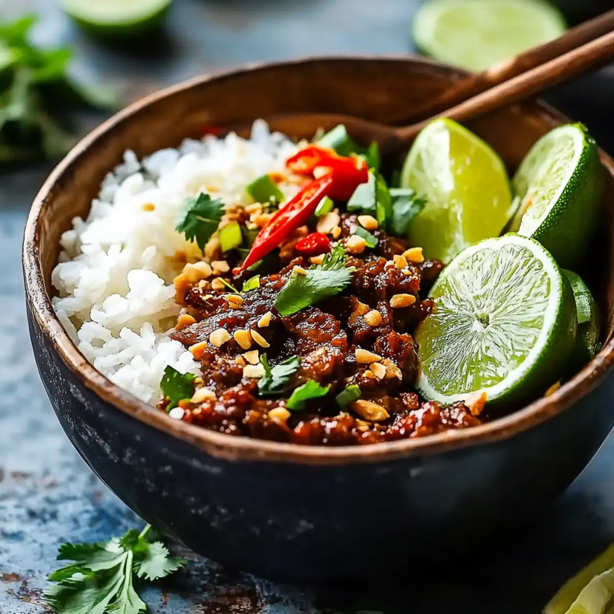 Thai Sweet Chilli Beef Bowls