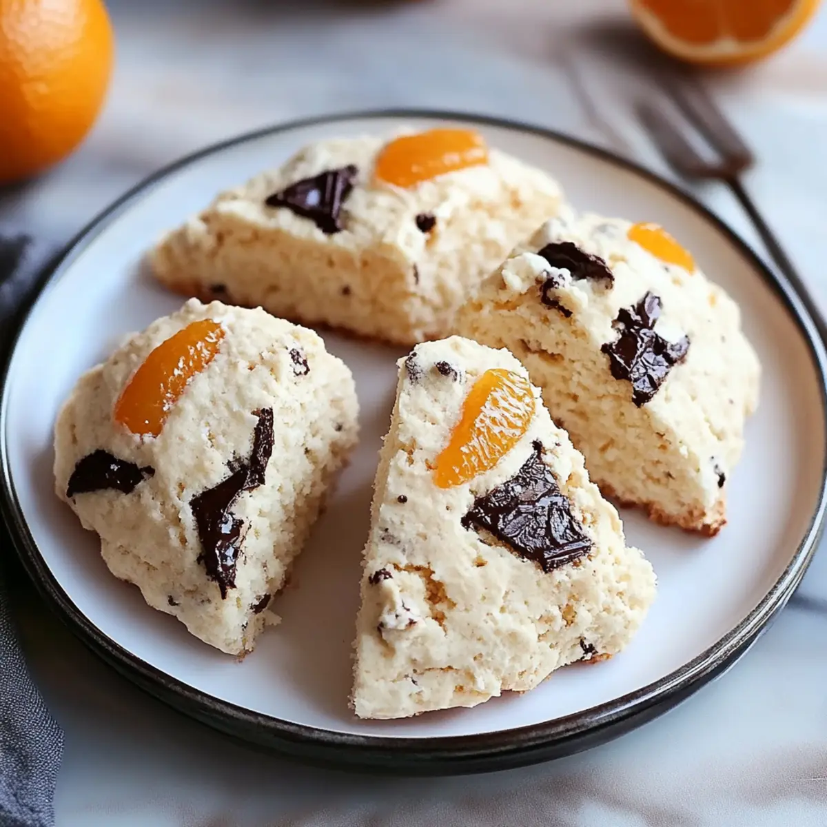 Decadent Chocolate Orange Ricotta Scones