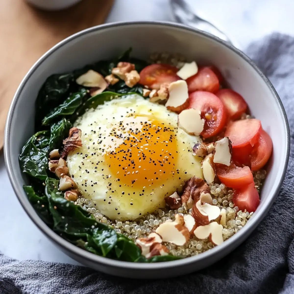 Swiss Chard and Quinoa Breakfast Bowl