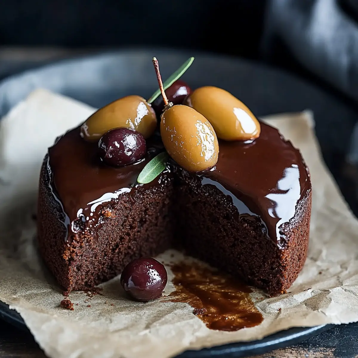 Flourless Olive Oil Chocolate Cake