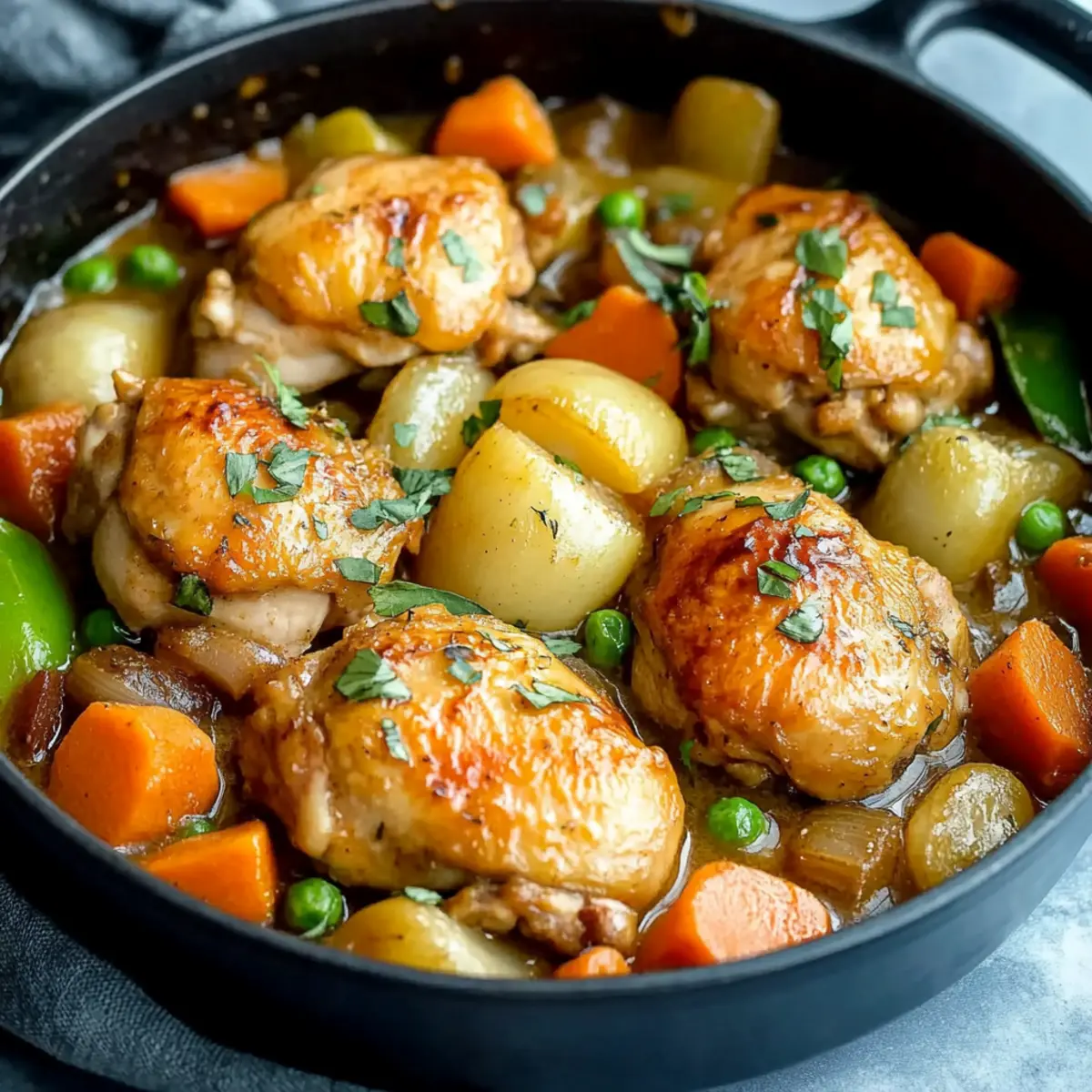Smothered Chicken With Vegetables