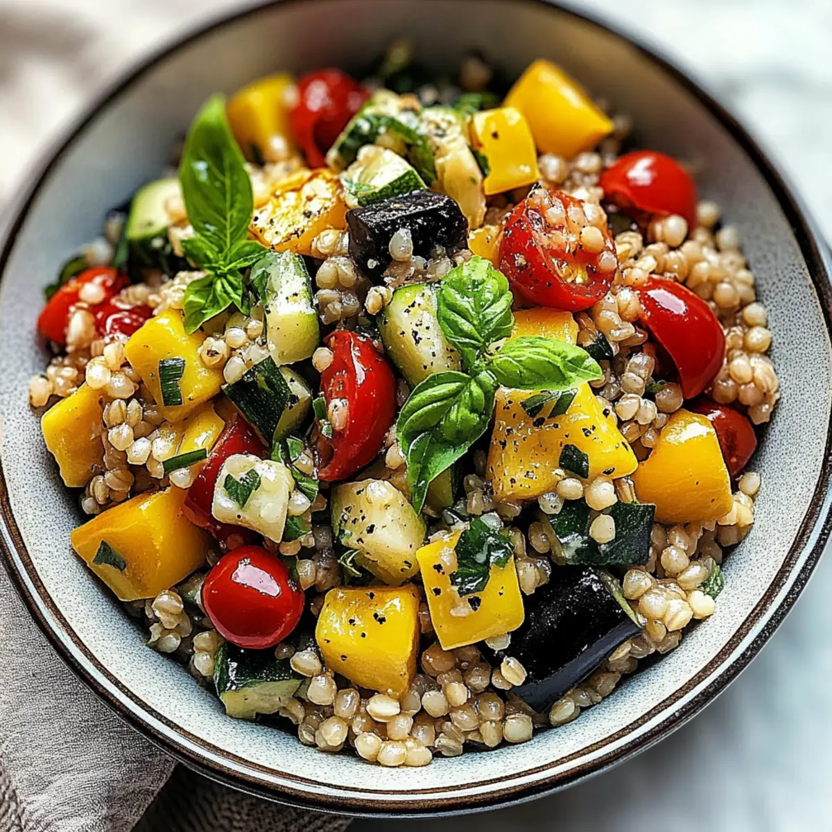 Refreshing Barley Salad with Summer Vegetables