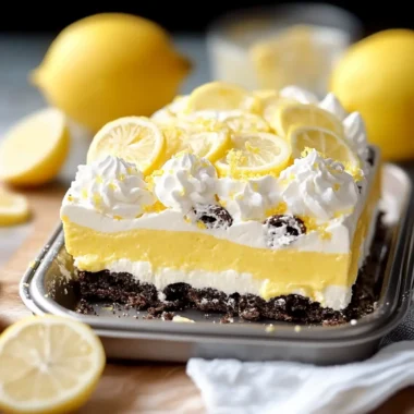 Heavenly Lemon Oreo Dessert
