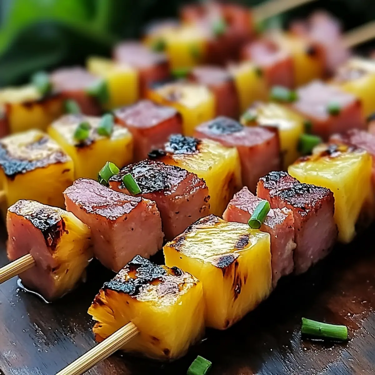 Hawaiian Ham and Pineapple Skewers