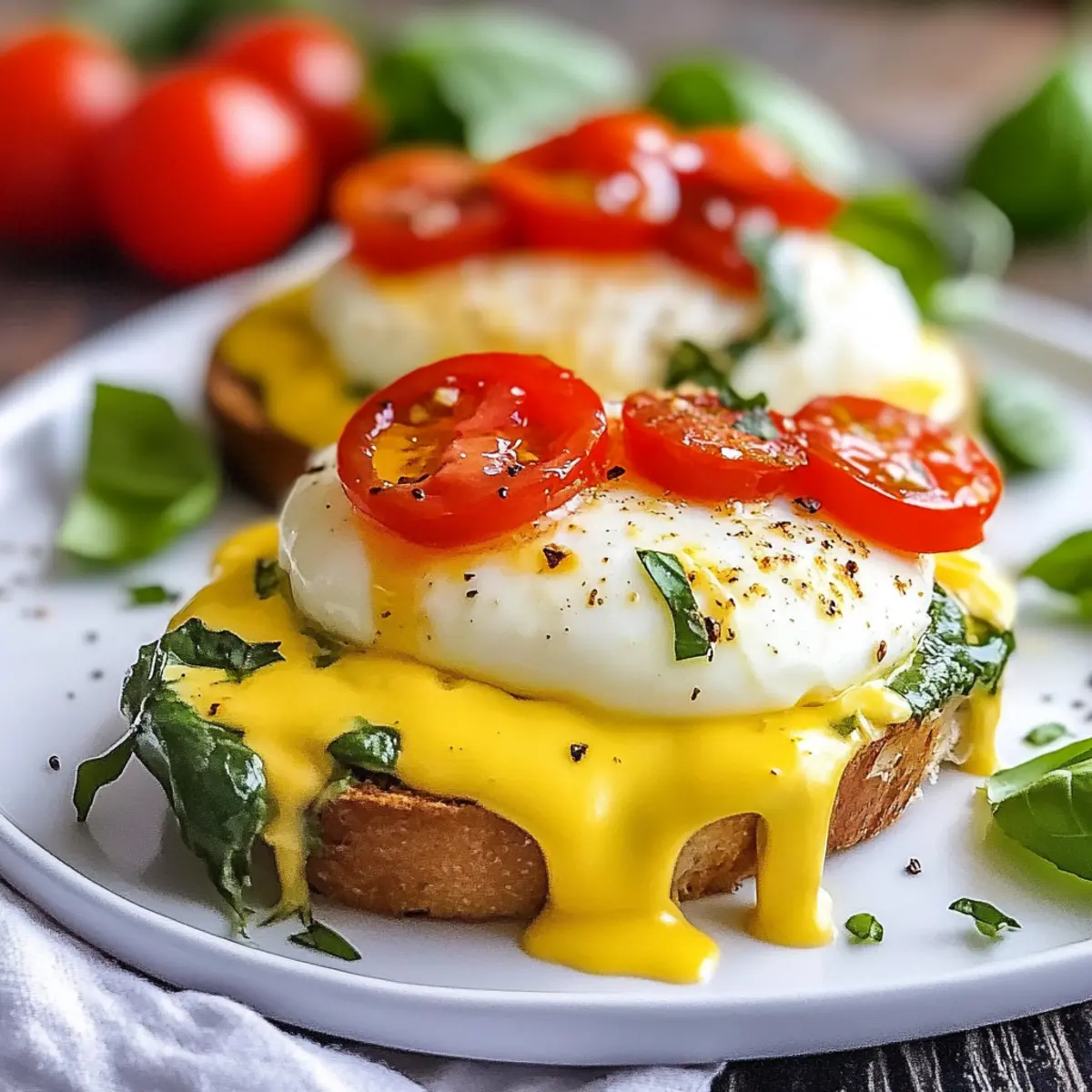Caprese Eggs Benedict