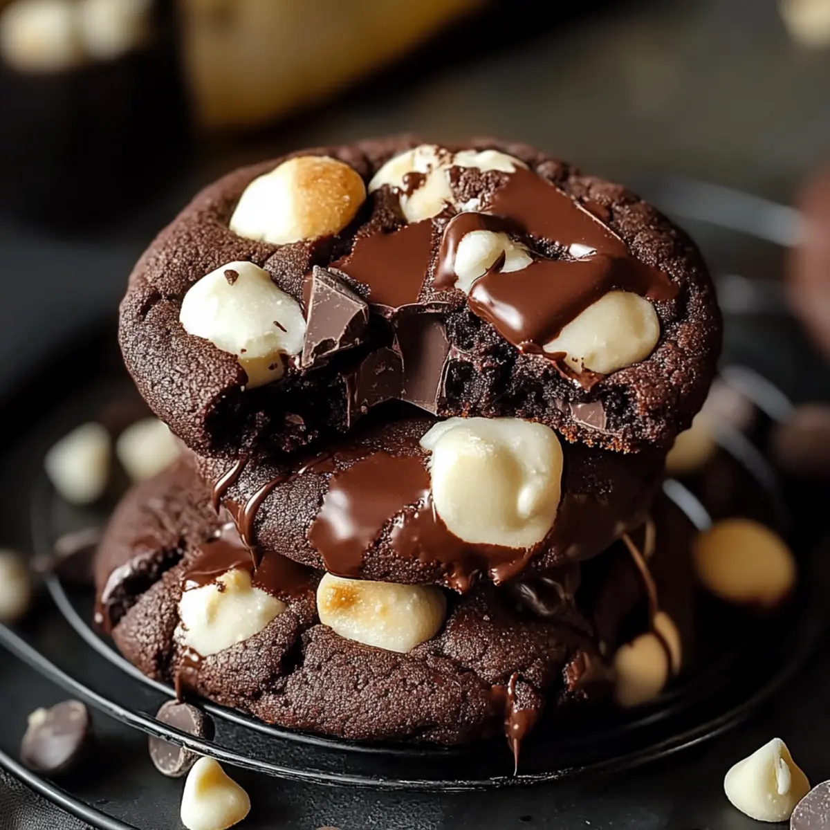 Rocky Road Chocolate Fudge Cookies