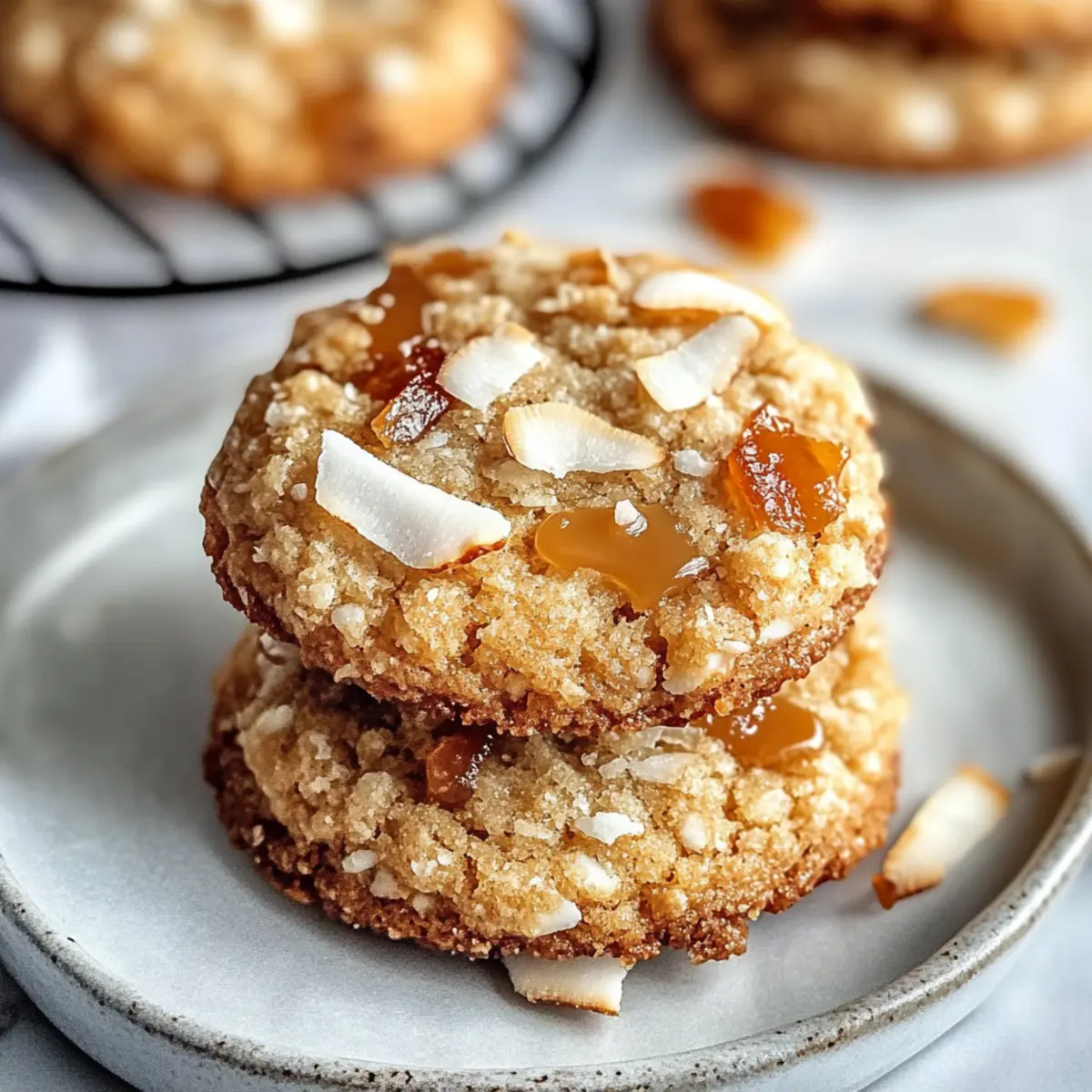 Savory Levain Caramel Coconut Cookies