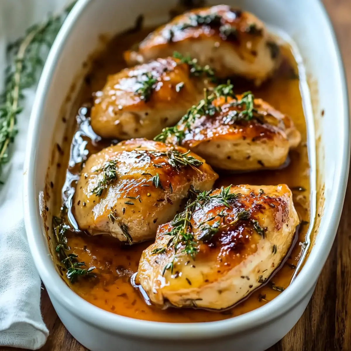 Savory Baked Honey Mustard Chicken