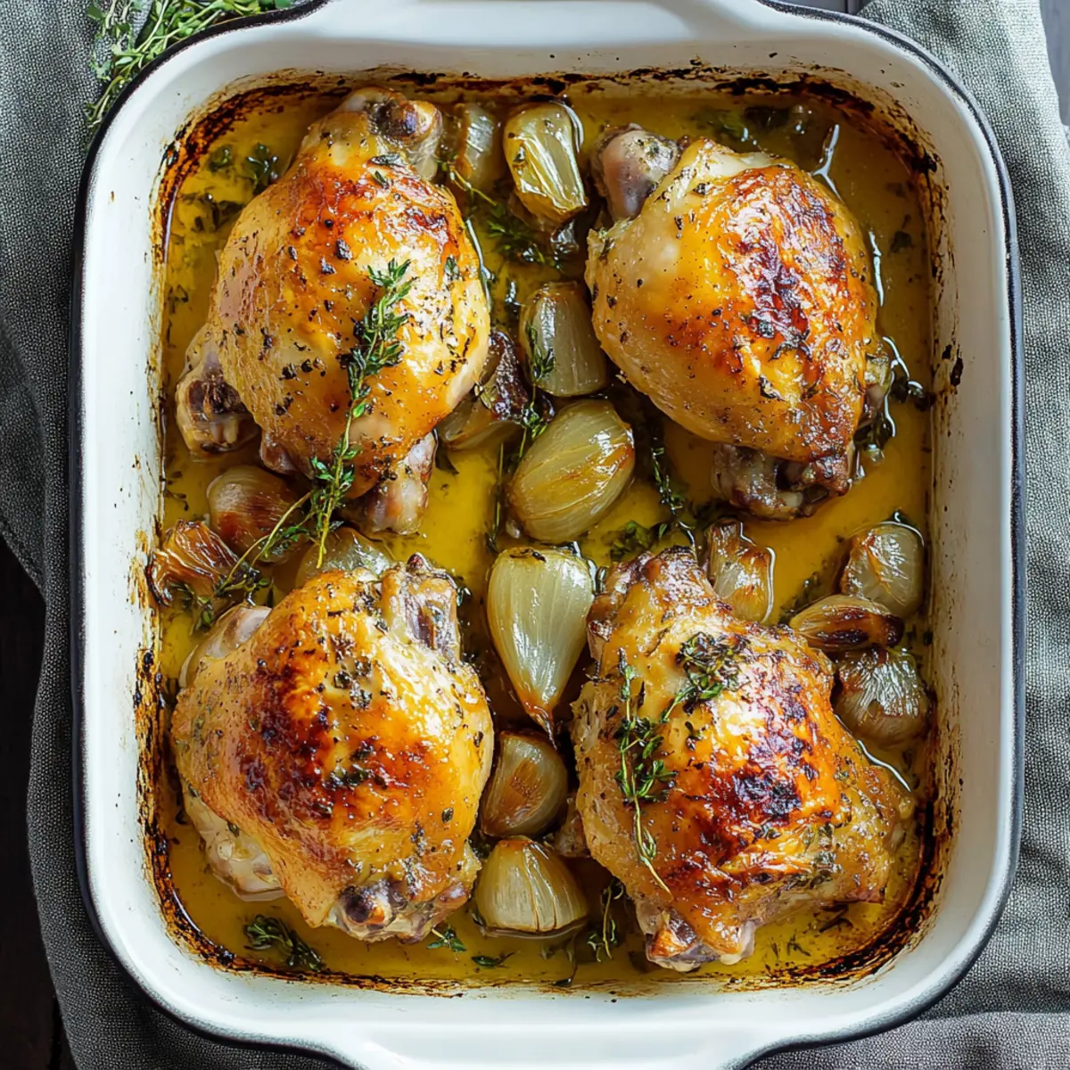 Oven-Roasted French Garlic Chicken