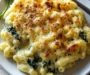 Old Fashioned Baked Macaroni and Cheese with Spinach