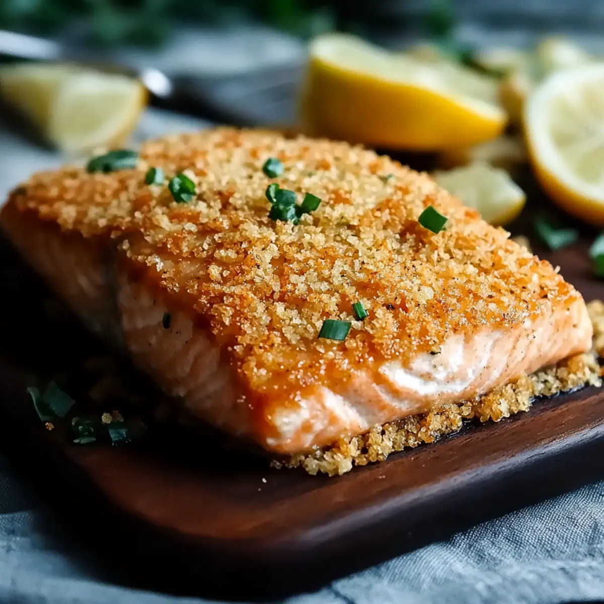 Crispy Panko Crusted Salmon