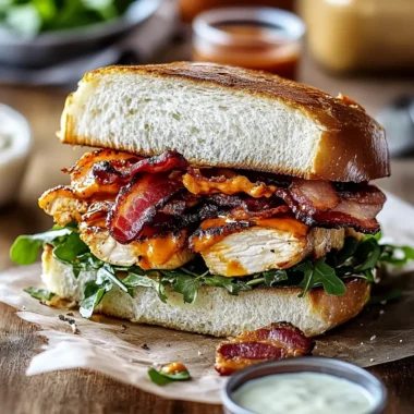 Savory Hot Ranch Chicken and Bacon Sandwich