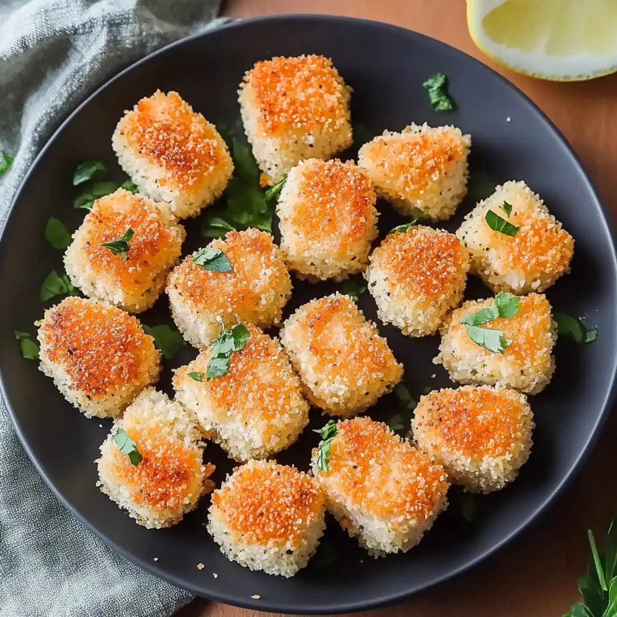 Crispy Quick Panko Crusted Salmon Bites
