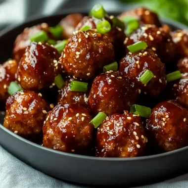 Korean BBQ Meatballs