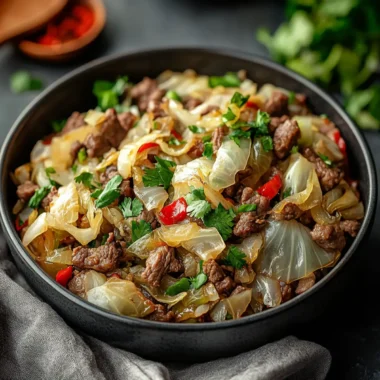Keto Beef and Cabbage Stir-Fry