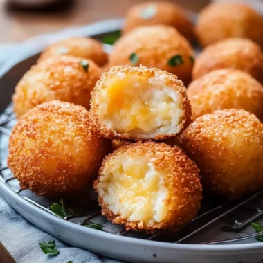 Cheese-Stuffed Potato Croquettes