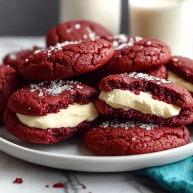 Cream Cheese Stuffed Red Velvet Cookies